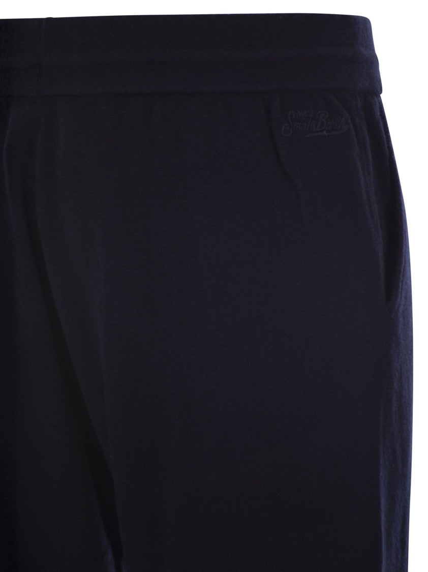 Mc2 Saint Barth Merino Wool Knitted Trousers