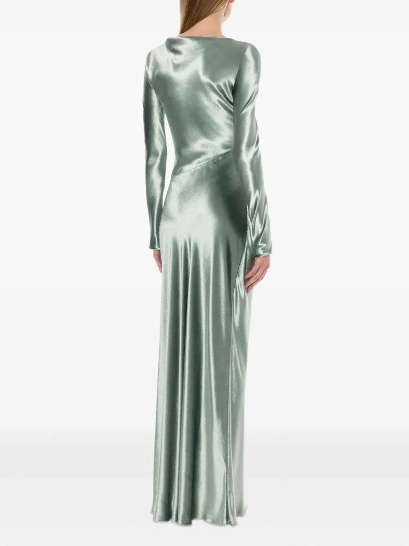 Alberta Ferretti Refined Flowing Dress With Silhouette