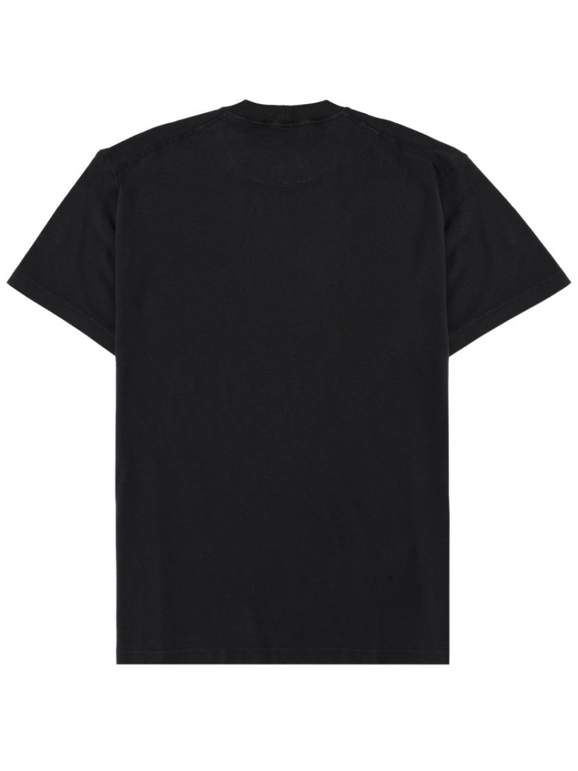 Stone Island Logo Patch Short-Sleeve Cotton T-Shirt