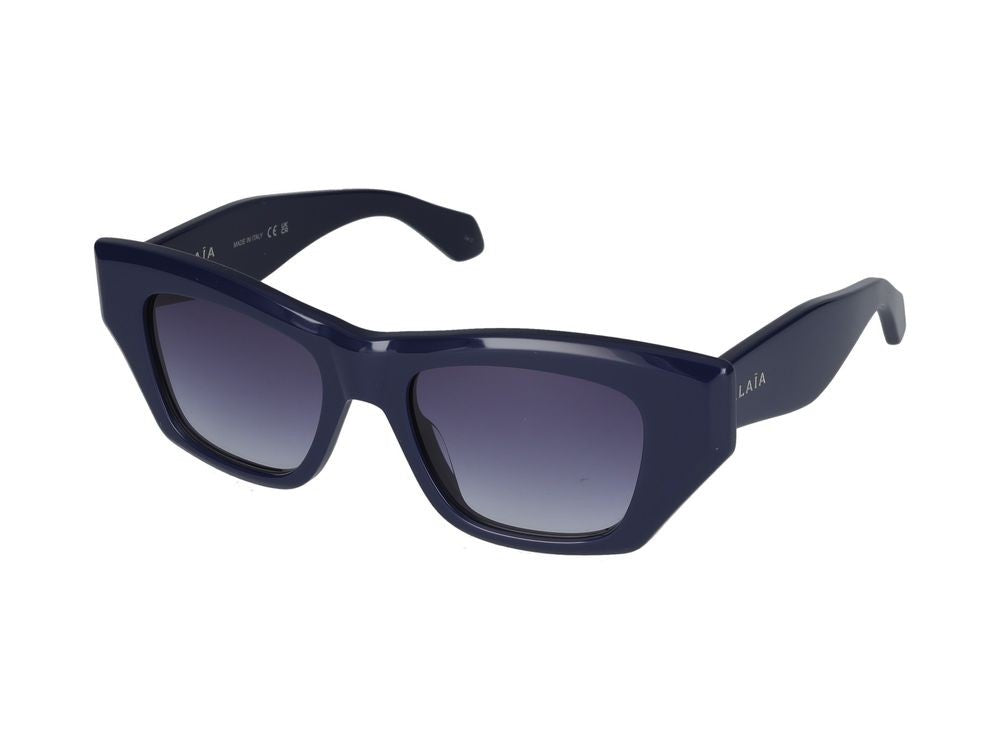 Azzedine Alaïa Blue Oversized Square Frame Sunglasses