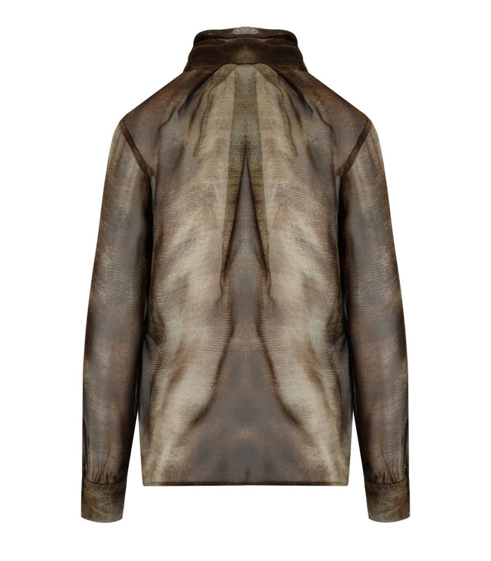 Elisabetta Franchi Lizard Blouse