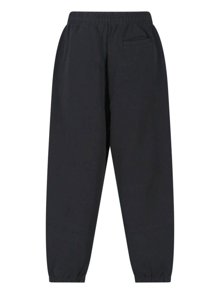 Entire Studios Black Elastic Waistband Cotton Sports Trousers