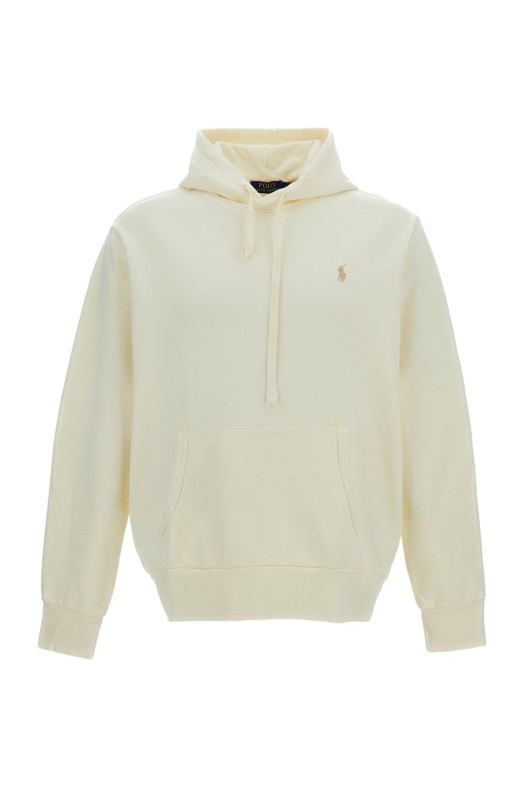 Polo Ralph Lauren Classic White Sweater With Ribbed Cuffs And Hem