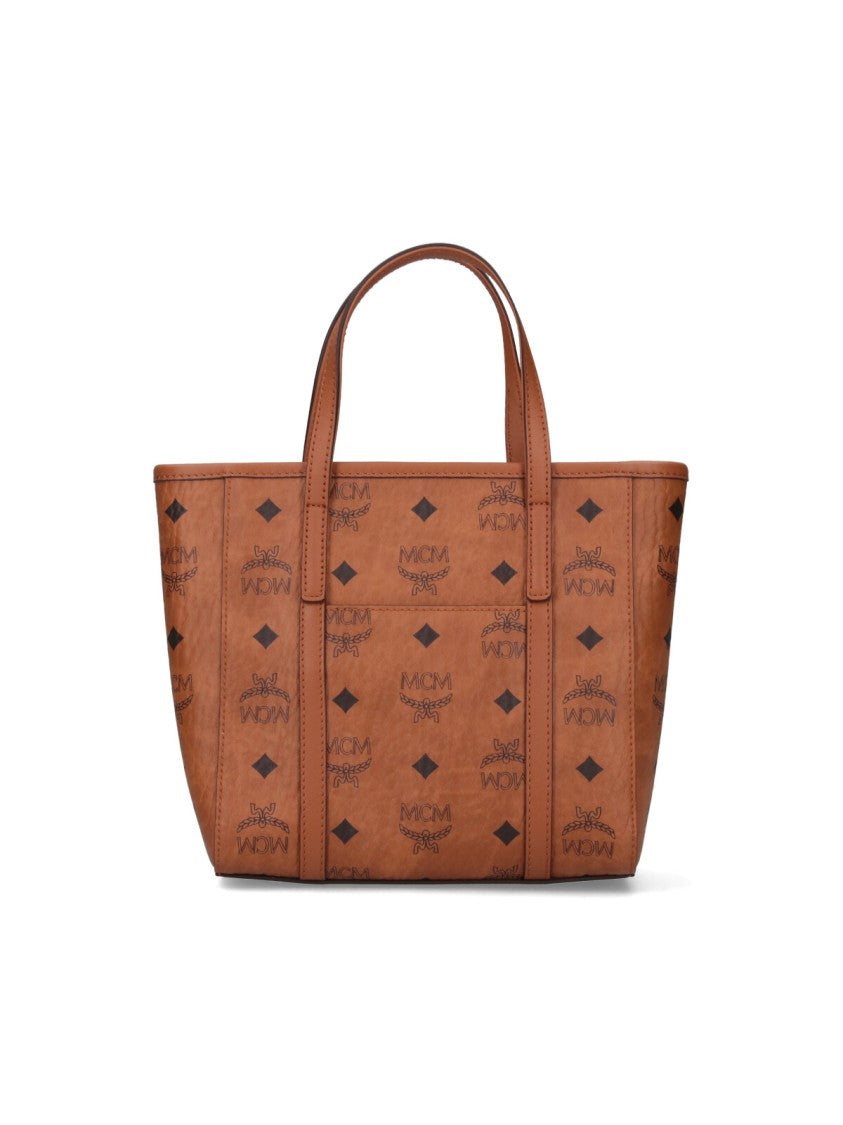 Mcm "Toni Top-Zip" Mini Tote Bag Brown