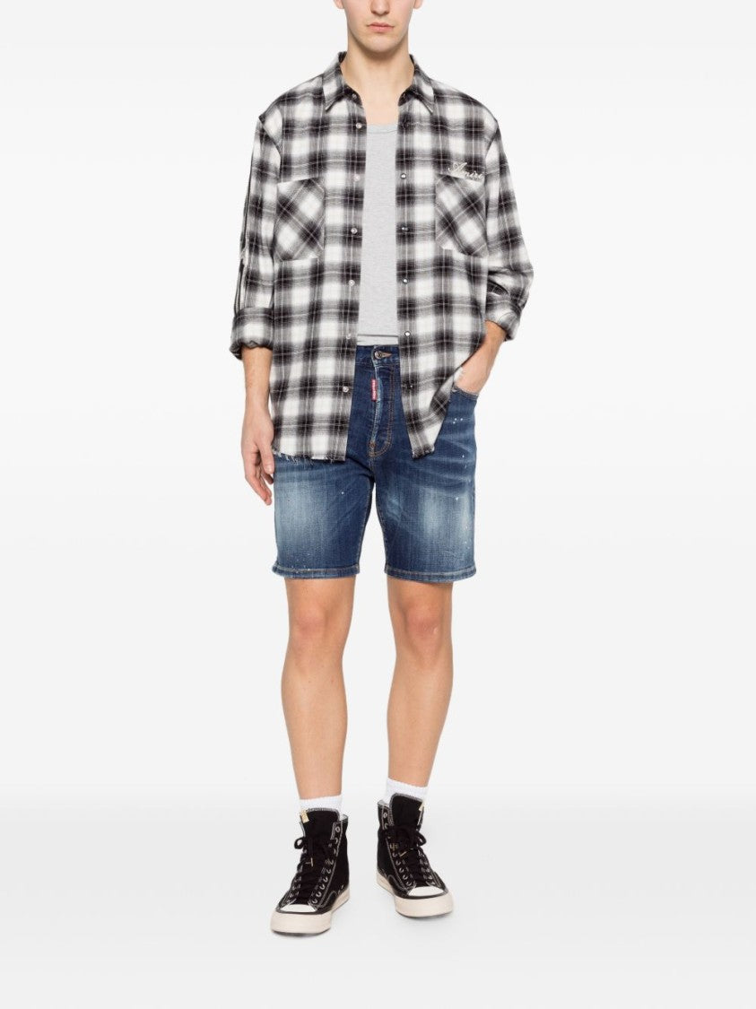 Dsquared2 Blue Classic Five-Pocket Denim Shorts