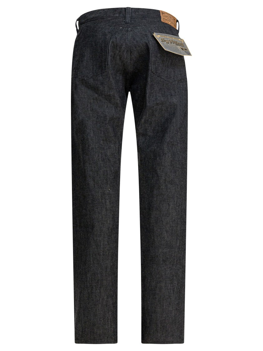 Buzz Rickson's Mid-Rise Black Selvedge Denim Jeans