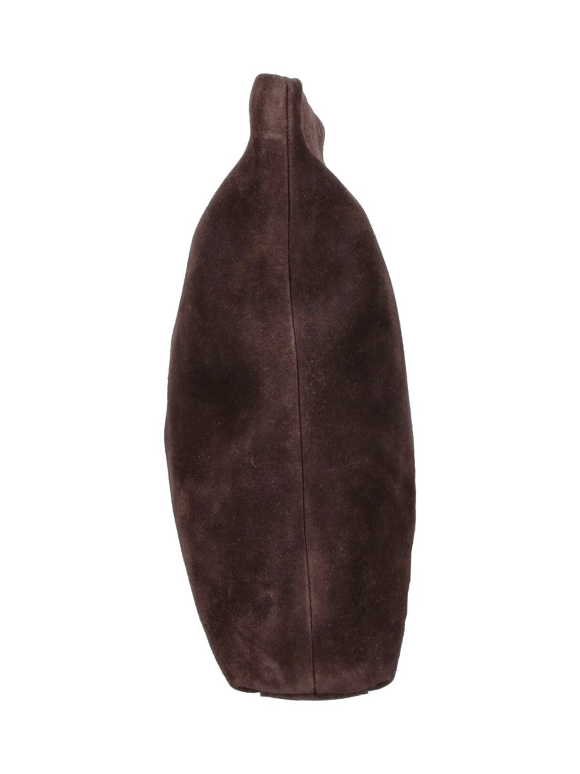 Nili Lotan Brown Jerry Rectangular Suede Pouch