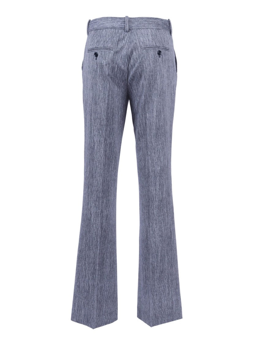 Circolo 1901 Blue Grey Flared Leg Flared Pants