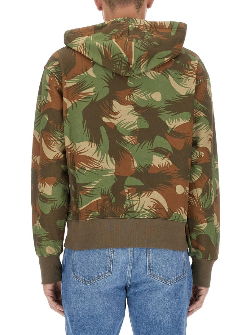 Moschino Relaxed Fit Camouflage Sweatshirt