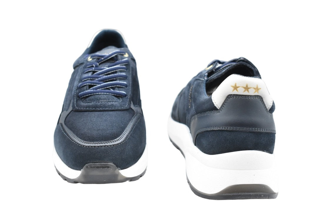 Pantofola D'oro Deep Navy Blue Low-Top Sneakers With Sole