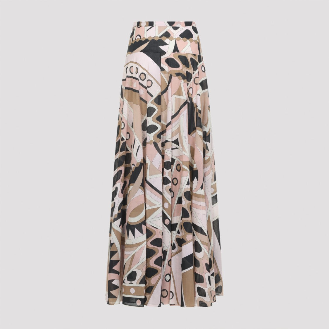 Pucci Long Multicolor Geometric Print Maxi Skirt