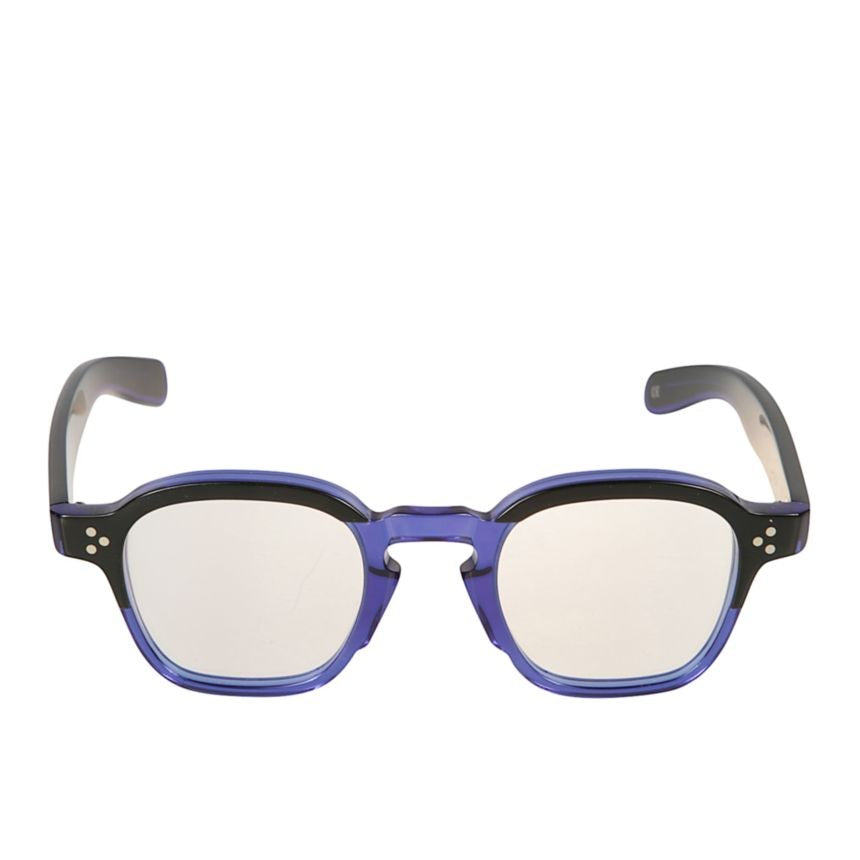 Kador Jack Geometric Frame Eyeglasses With Translucent Blue Front