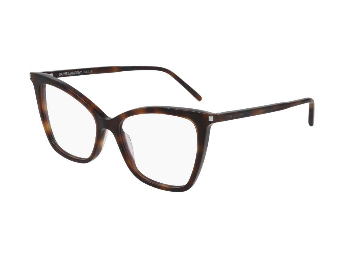 Saint Laurent Sl 386 Tortoiseshell Oversized Square Eyeglasses