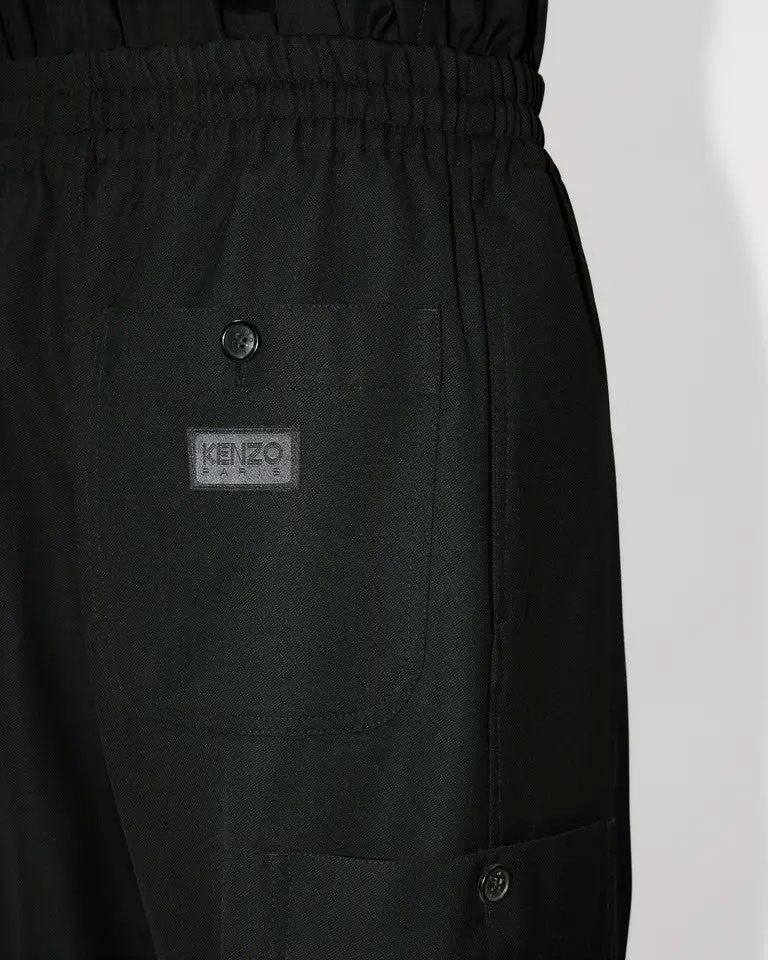 Kenzo Fluid Wool Cargo Jog Pants
