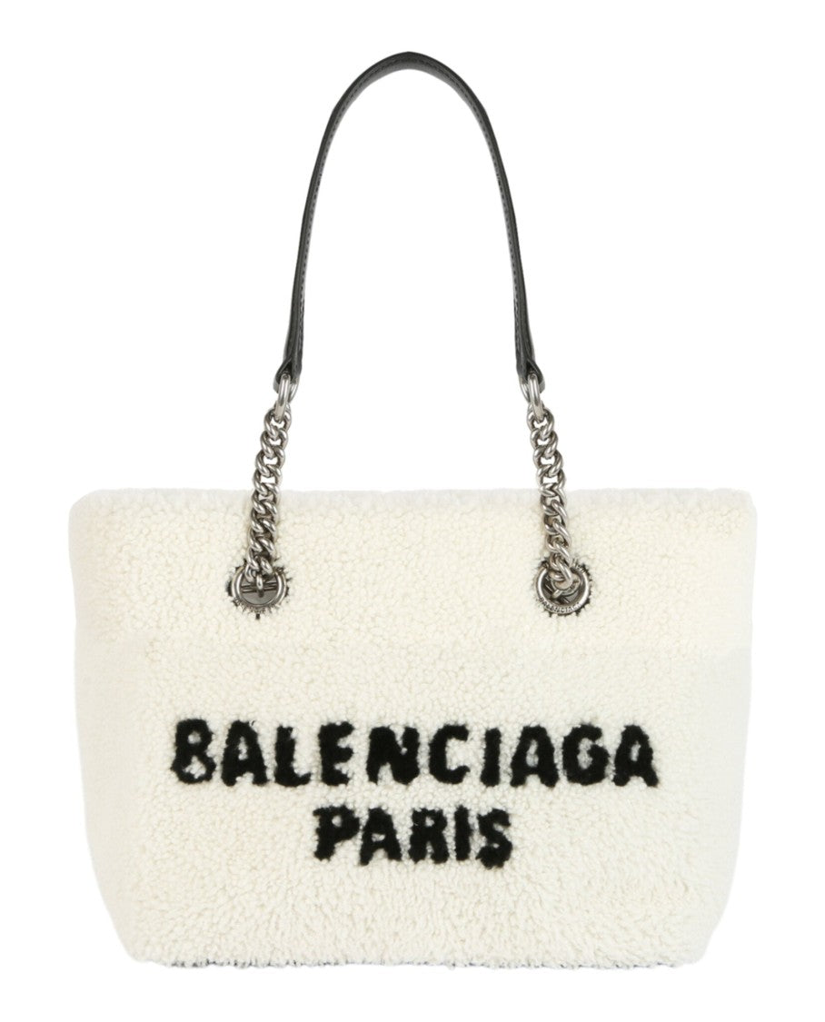 Balenciaga Shearling Duty Free Tote