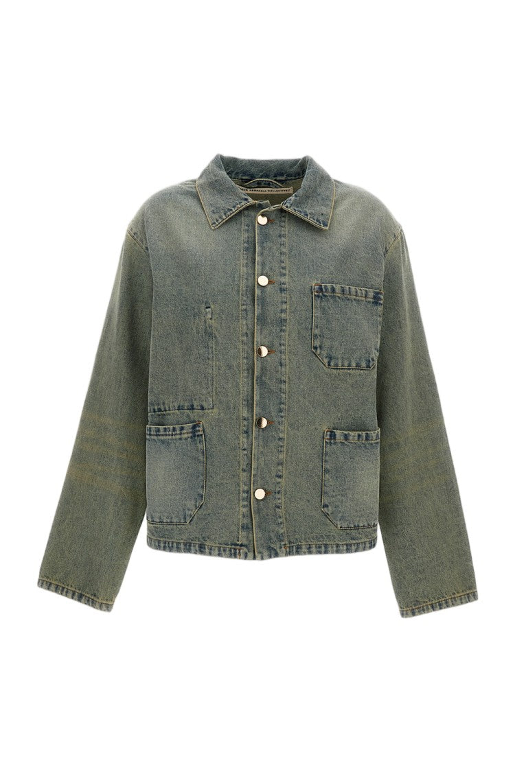 Meta Campania Bill' Cropped Denim Workwear Jacket