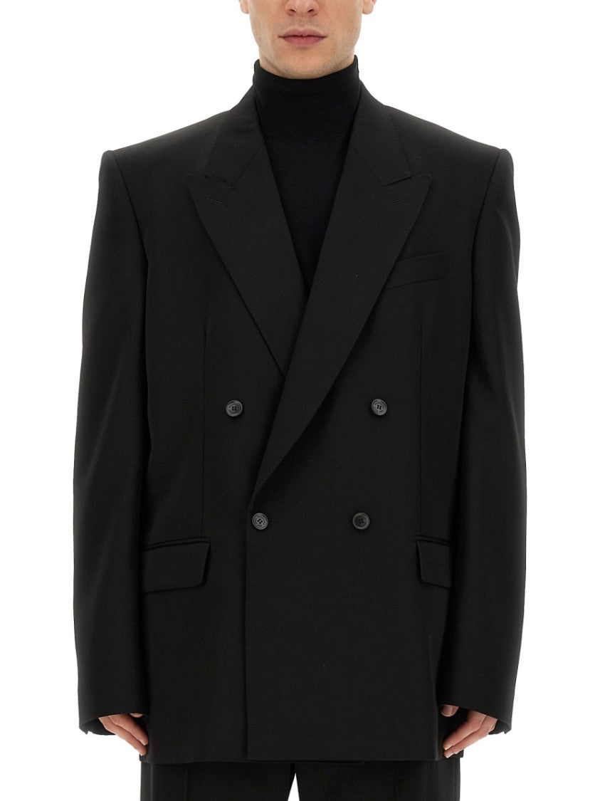 Balenciaga Timeless Regular Fit Jacket In Wool