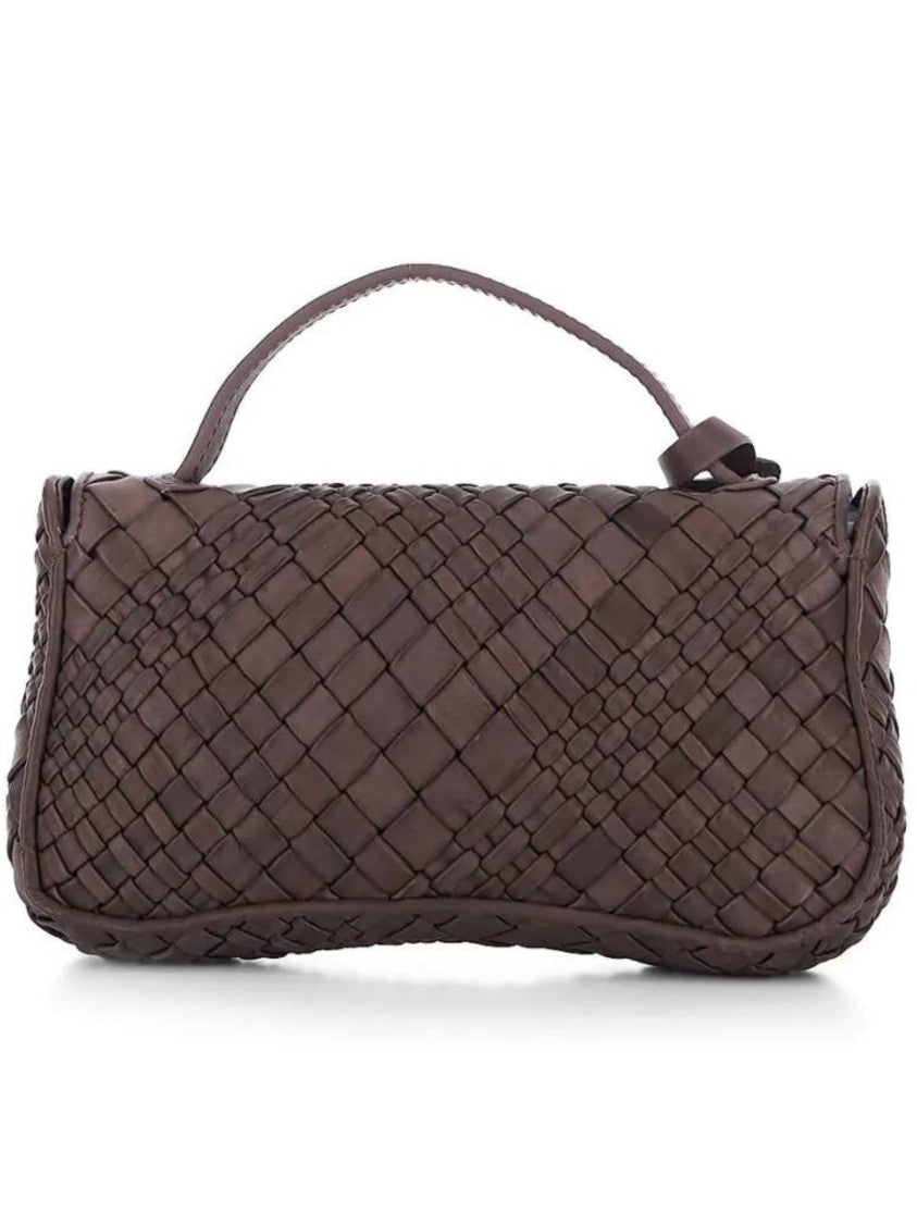 Visona` Woven Leather Handbag
