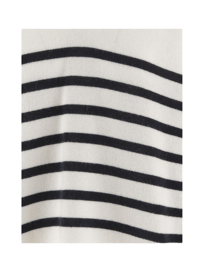Allude Hooded Cashmere And Wool Knit Sweater