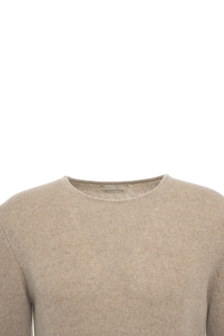 Daniele Fiesoli Classic Cashmere Sweater With Ribbed Cuffs