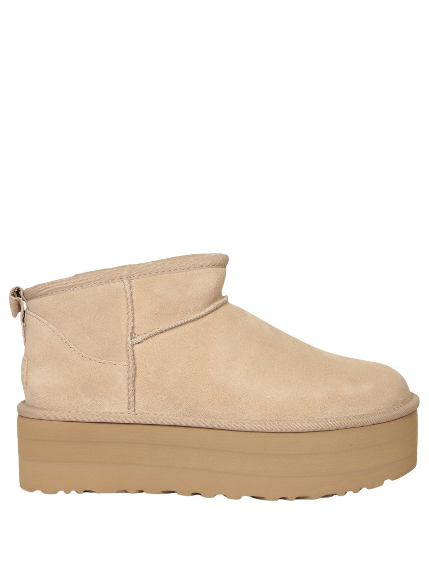Ugg Sand Beige Soft Suede Ankle Boots