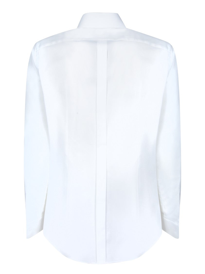 Dolce & Gabbana Refined White Dress Shirt With Point Collar