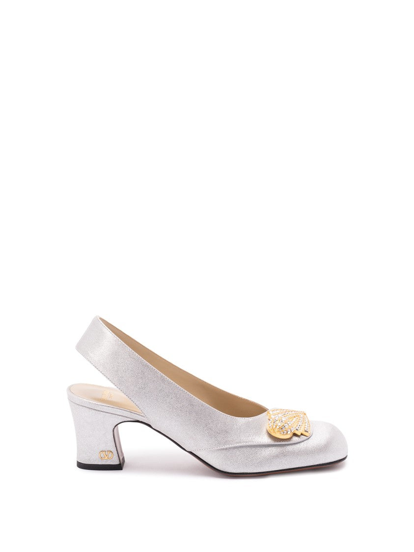 Valentino Garavani ` Adamantine` Slingbacks