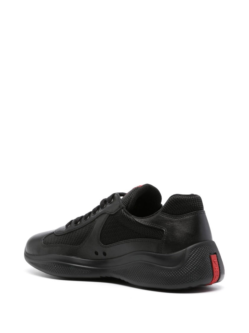 Prada Black New America`S Cup Mesh Sneakers