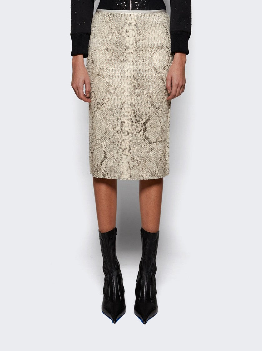 Alexander Wang Low Rise Midi Skirt Black And White