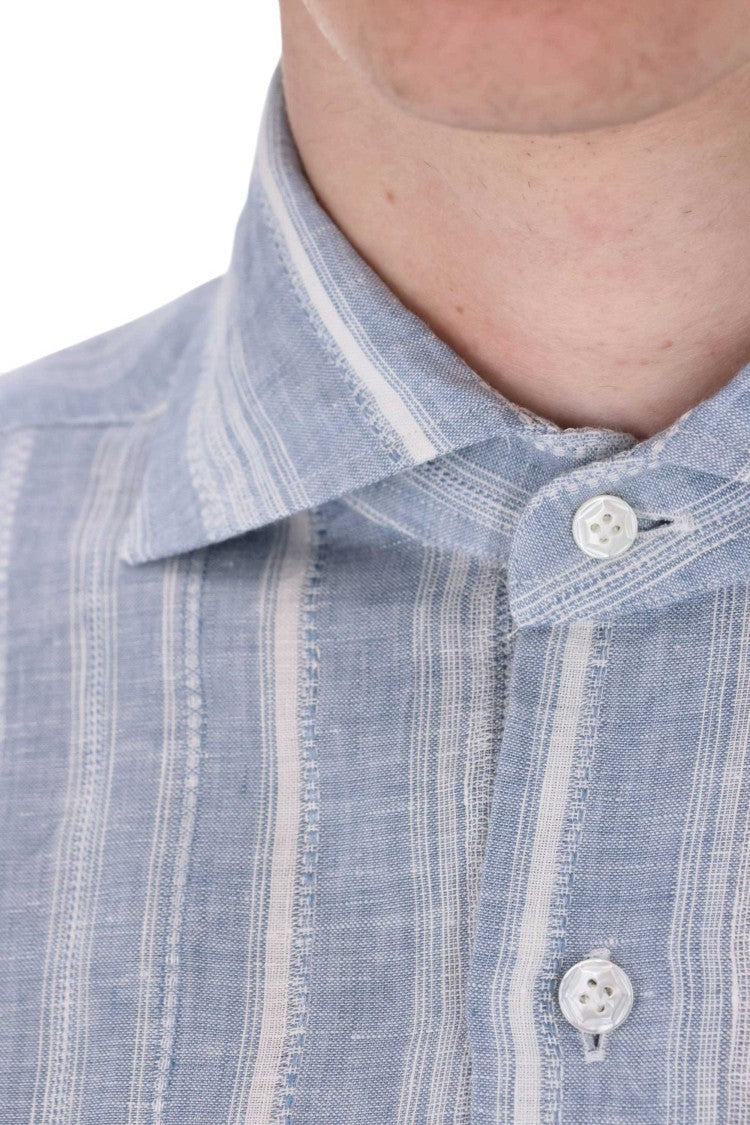 Barba Dandylife Textured Linen Casual Shirt
