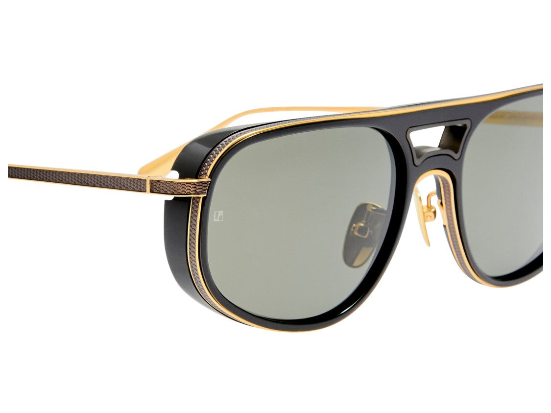 Linda Farrow Gold Lfl1674 Aviator Sunglasses