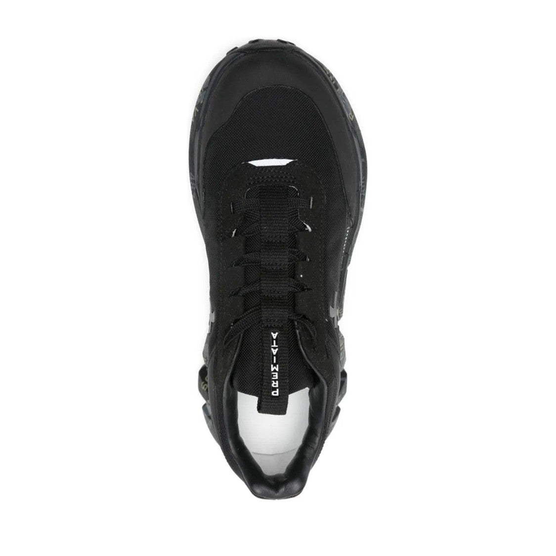 Premiata Black Tpu Rugged Sole Low-Top Sneakers