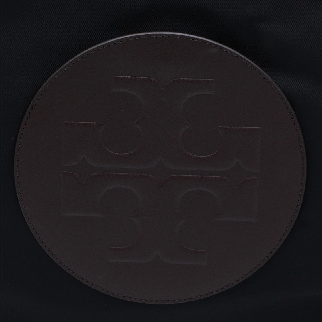 Tory Burch Embossed Logo Black Tote
