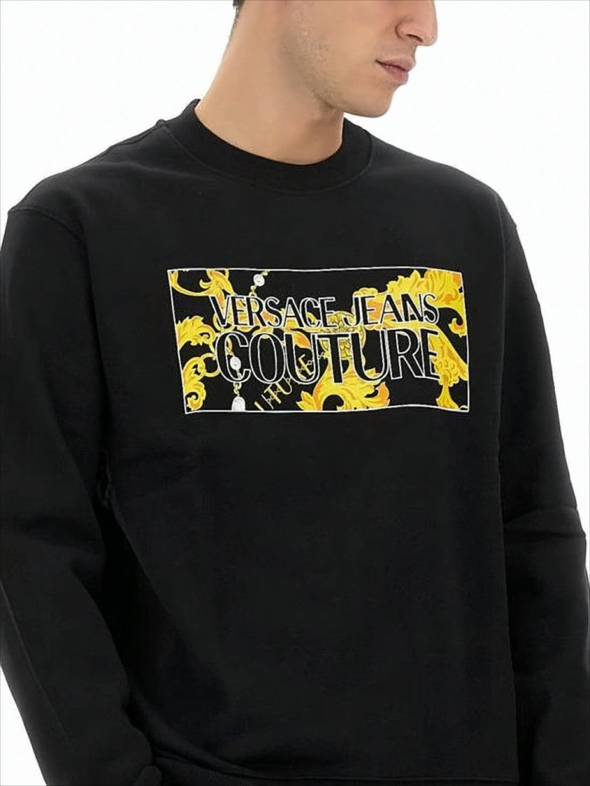 Versace Long-Sleeve T-Shirt With Bold Graphic Print