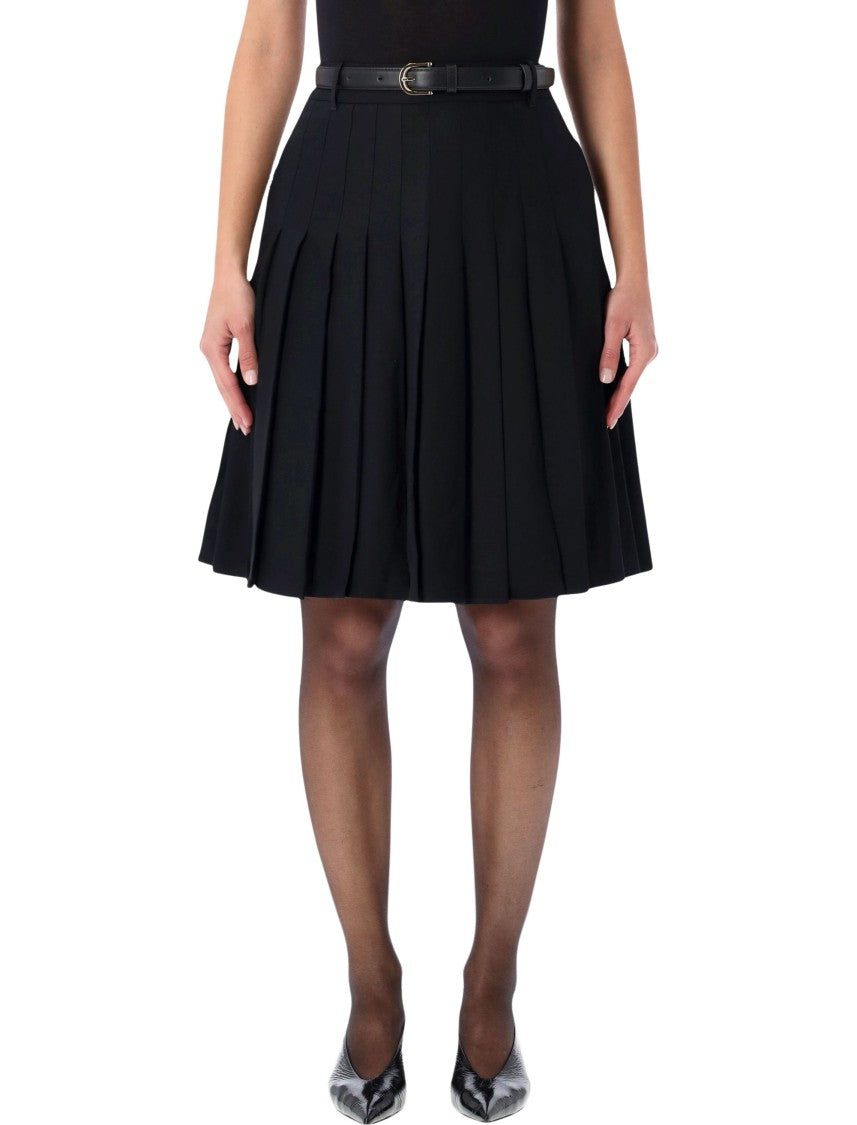 Self-Portrait Pleated Midi Skirt