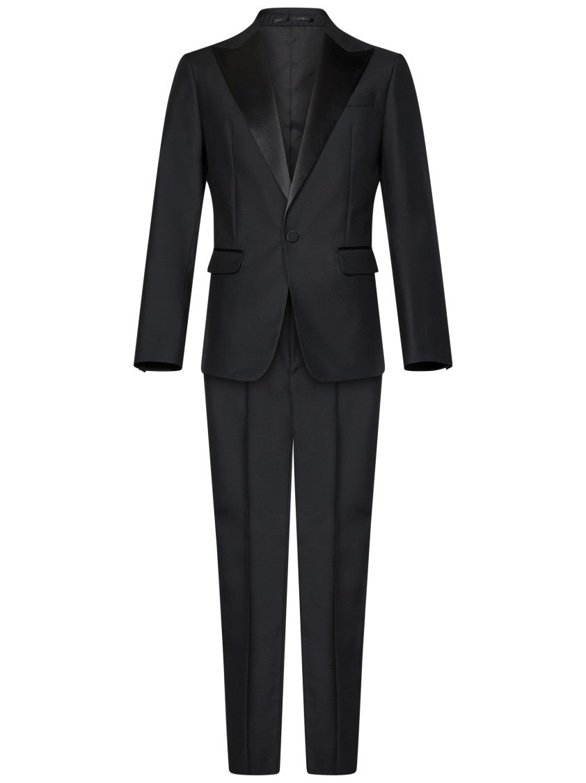 Dsquared2 Single-Breasted Suit With Satin Lapel