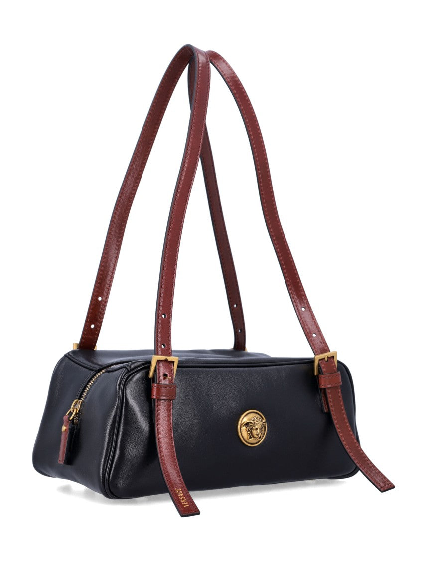 Versace Embleme Mini Nappa Bowling Handbag Bag