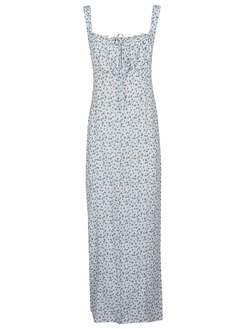 Mar De Margaritas Megan Floral Print Ruched Maxi Dress