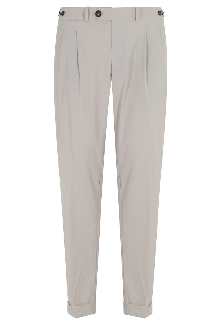 Rrd Ecru Surflex Chino Double Pence Belt-Loops Polyamide Chino Pants