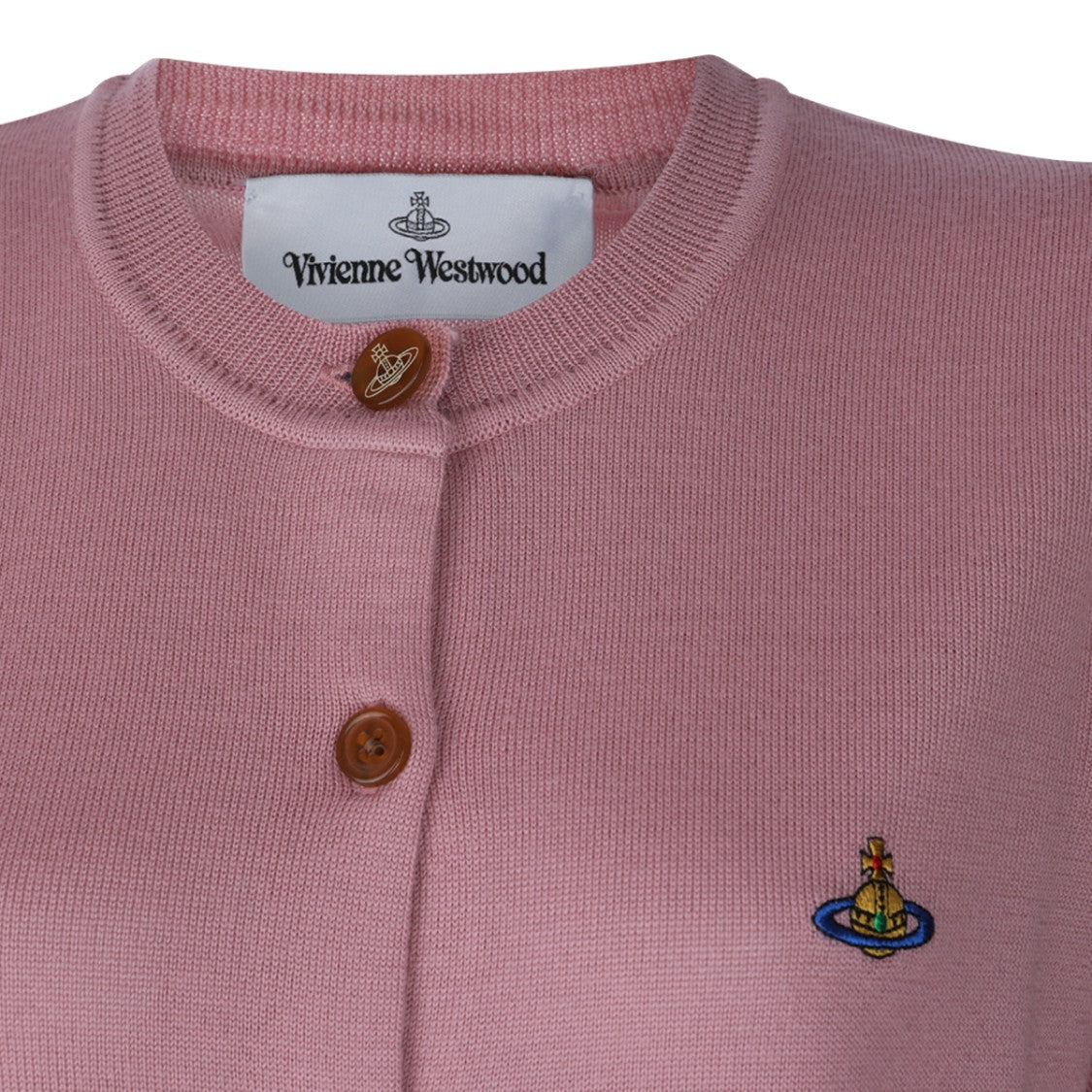 Vivienne Westwood Soft Knit Sweater With Button-Down Front And Ribbed Cuffs