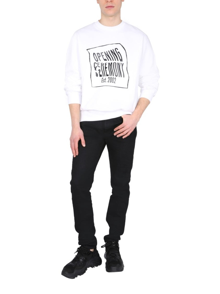 Opening Ceremony Relaxed Fit Crew Neck Sweatshirt