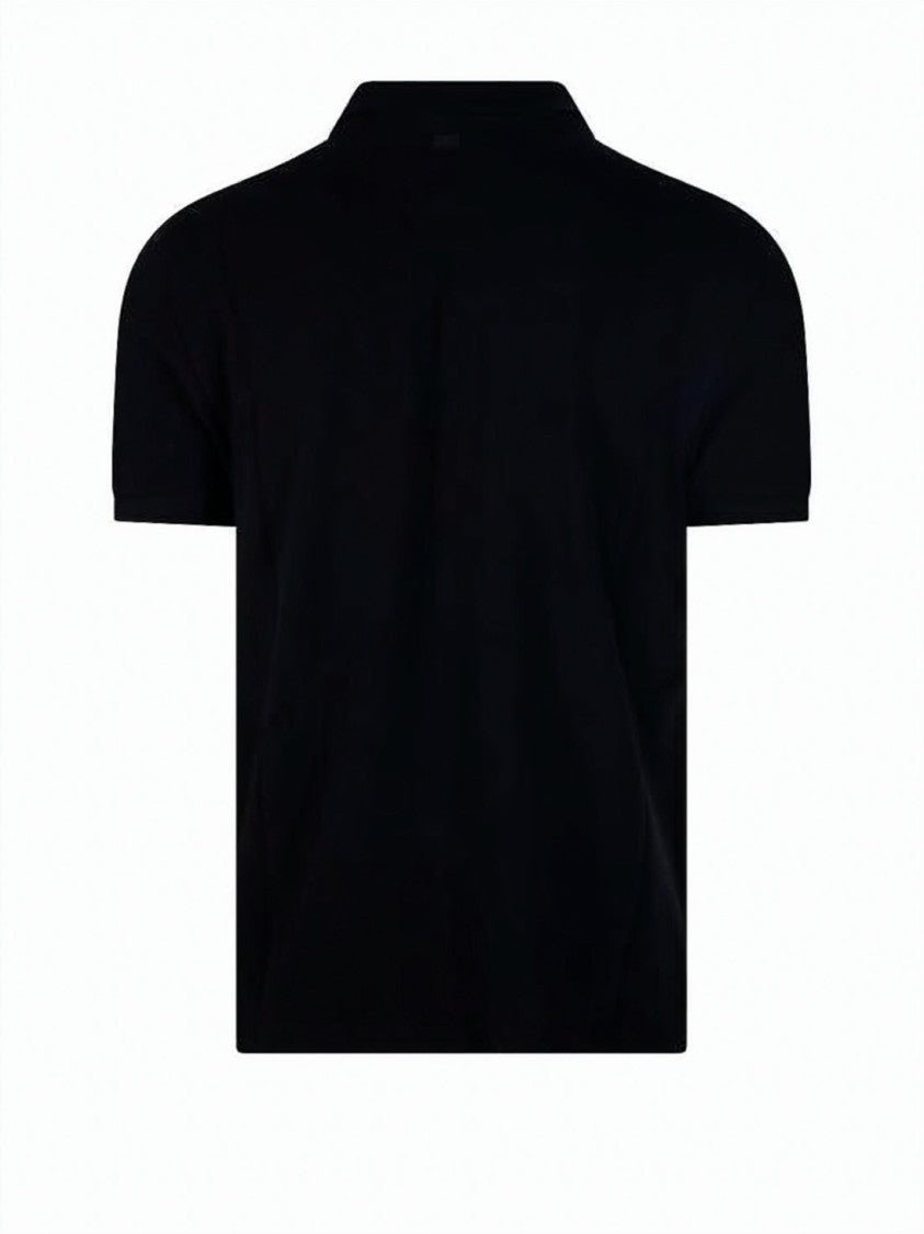 Ami Paris Small Heart Logo Polo Shirt With Traditional Collar