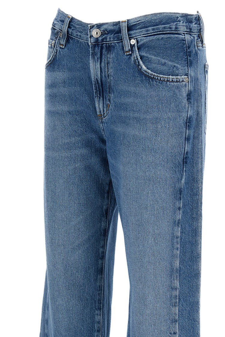 Citizens Of Humanity Blue Track Solstice Rigid Cotton Straight Jeans