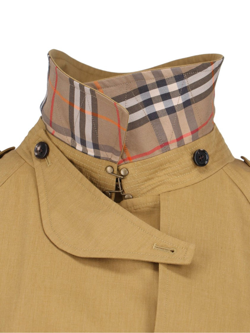 Burberry Structured Brown Jacket With Tailored Fit