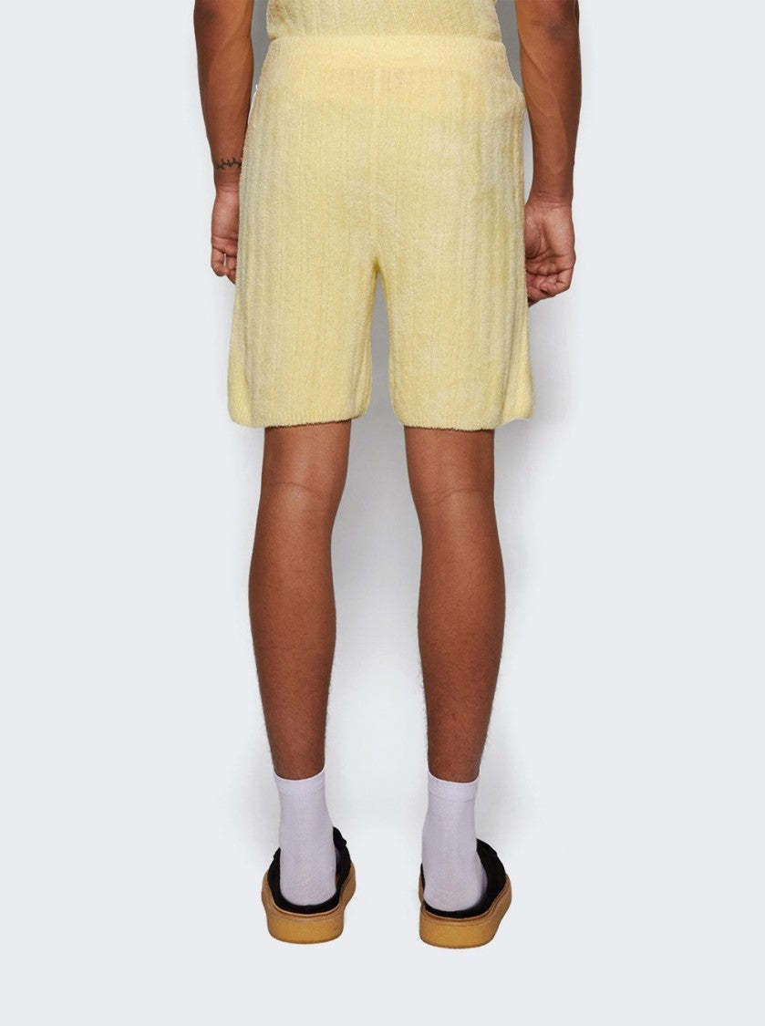 The Elder Statesman Chenille Rib Short Butter
