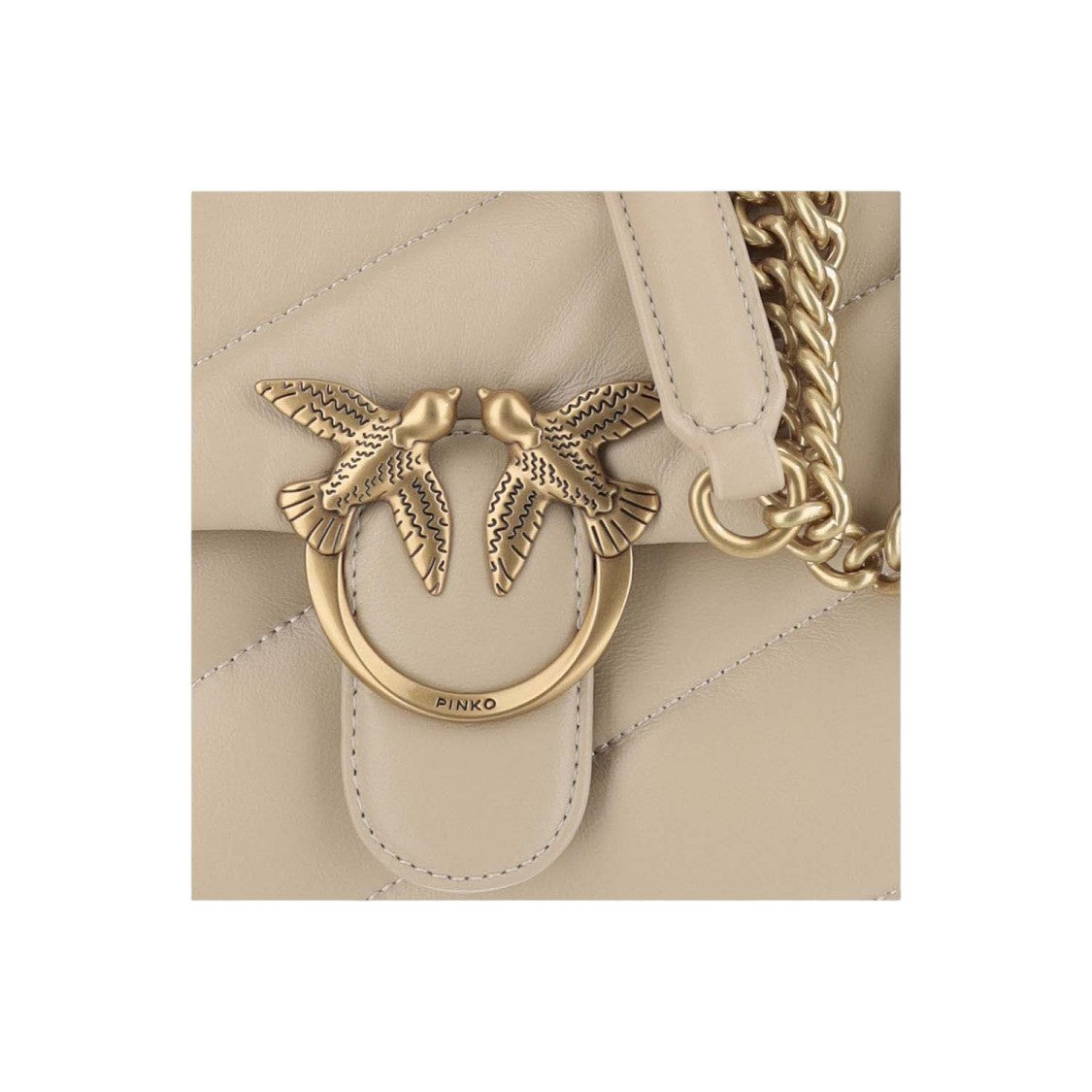 Pinko Quilted Nappa Leather Bag