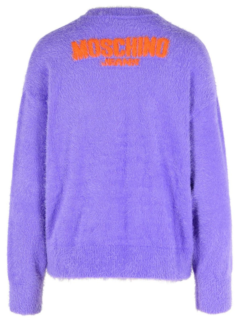 Moschino Jeans Lilac Polyamide Sweater