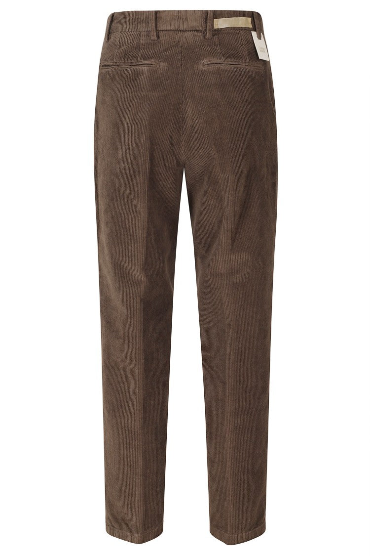 Briglia Brown Straight-Leg Cotton-Modal Pants