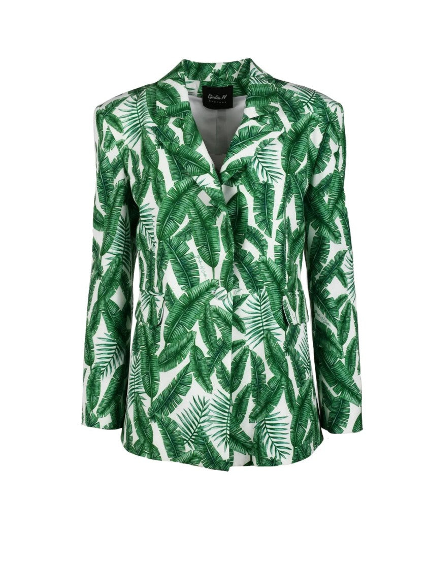 Giulia N White/Green Technical Jacket