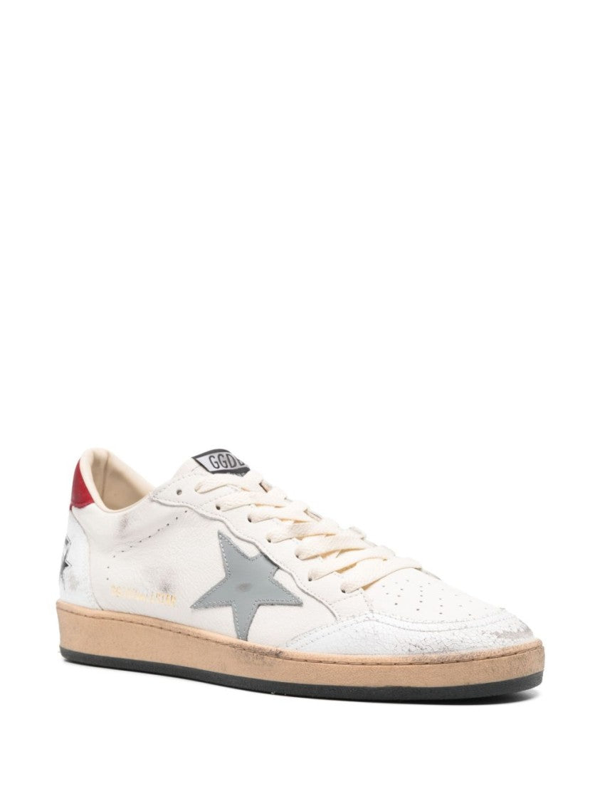 Golden Goose Low-Top Sneakers With Grey Star Detail